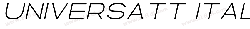 UniversATT Italic字体转换